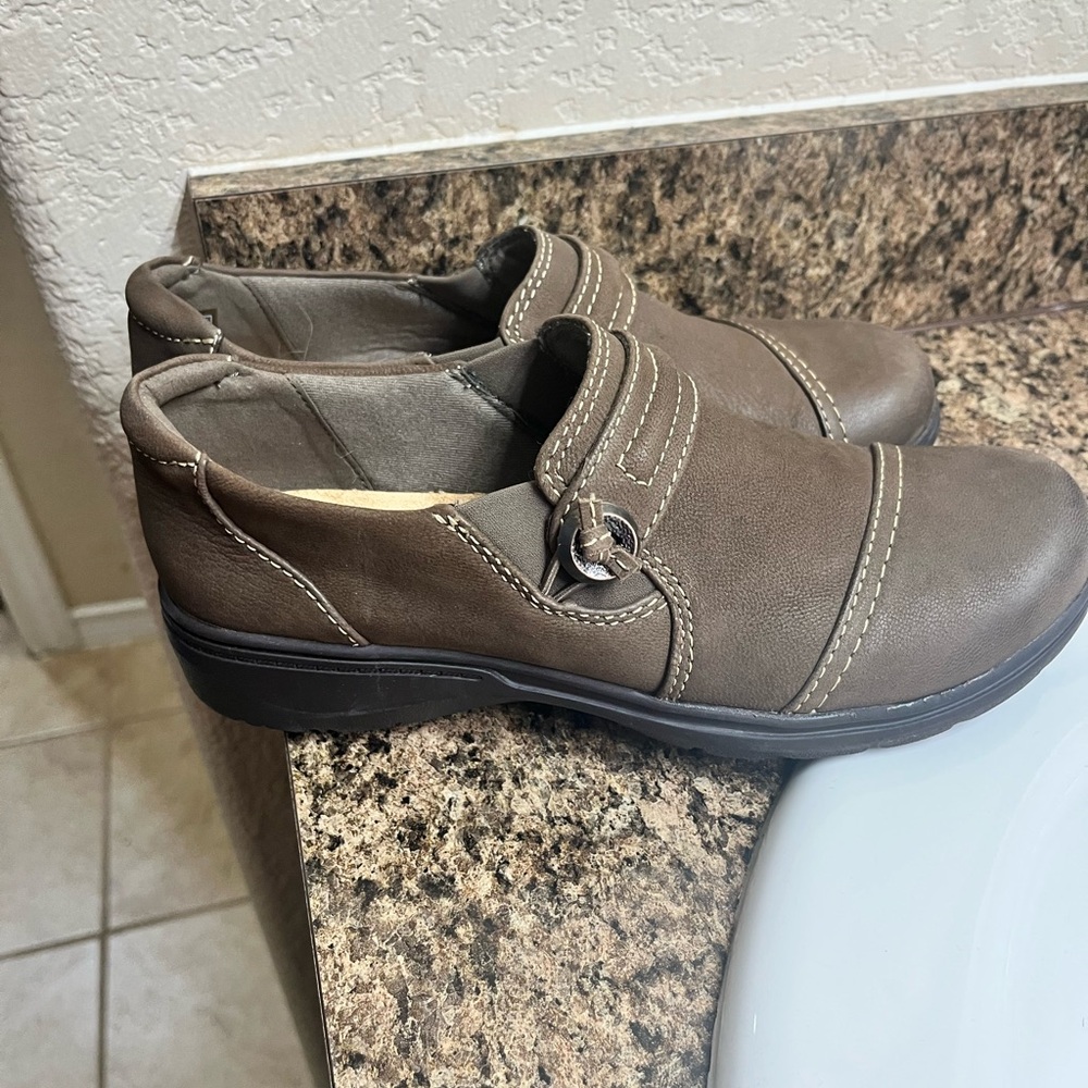 Clarks Brown Leather Loafers